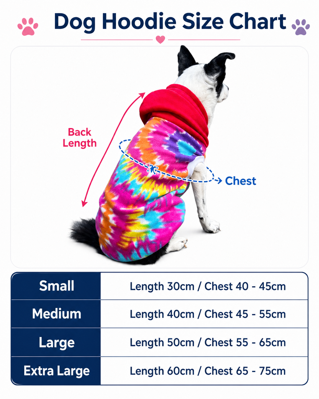 Black Geometric Dog Hoodie with Red Hood - Image 5